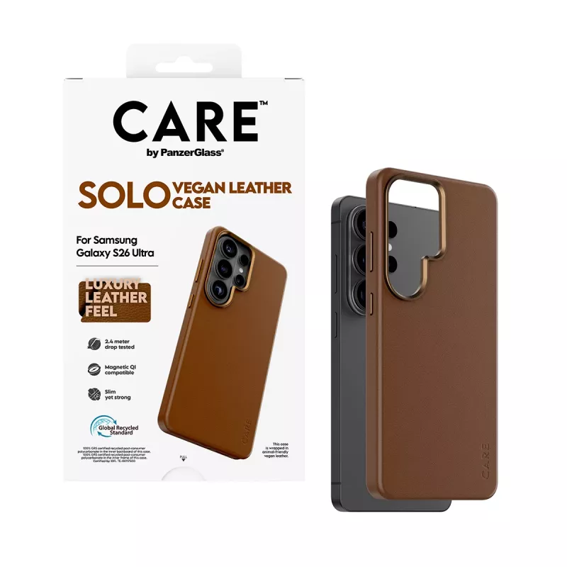 PanzerGlass CARE™ by ® Solo Case hnedé s Qi Samsung Galaxy S26 Ultra