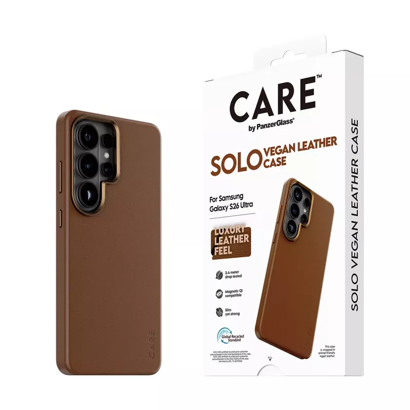 PanzerGlass CARE™ by ® Solo Case hnedé s Qi Samsung Galaxy S26 Ultra
