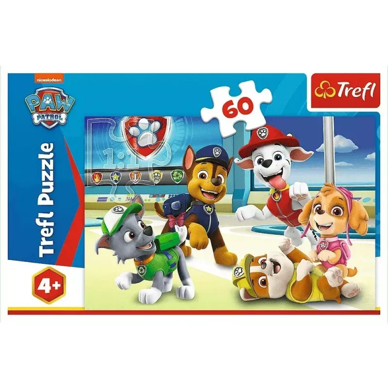 Puzzle TREFL Paw Patrol — 60 dielov, detské puzzle, kartónové diely