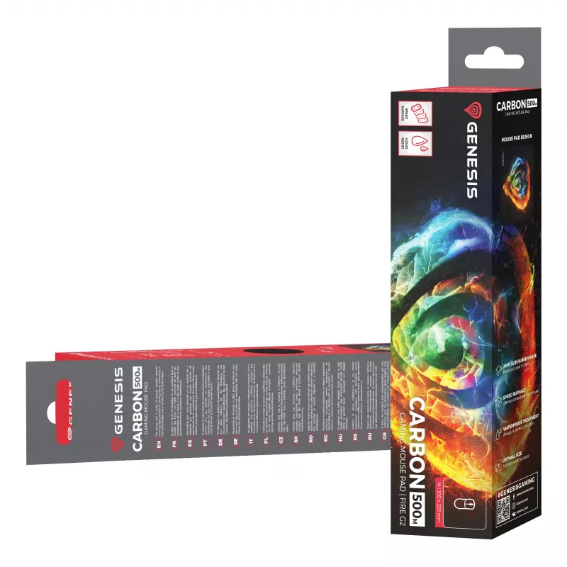 GENESIS Carbon 500 M Fire G2 podložka pod myš viacfarebná