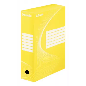 Esselte archivačná krabica Vivida FSC® BOXY 100 mm, žltá, A4, na šírku/na výšku, 100 mm, 352 mm, 250 mm