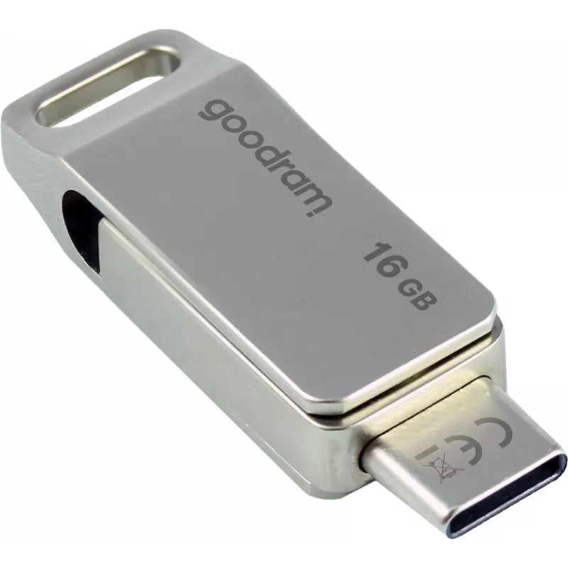 Goodram ODA3 USB flash disk 16 GB USB Type-A / USB Type-C 3.2 Gen 1 (3.1 Gen 1) strieborný