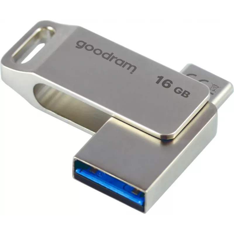 Goodram ODA3 USB flash disk 16 GB USB Type-A / USB Type-C 3.2 Gen 1 (3.1 Gen 1) strieborný