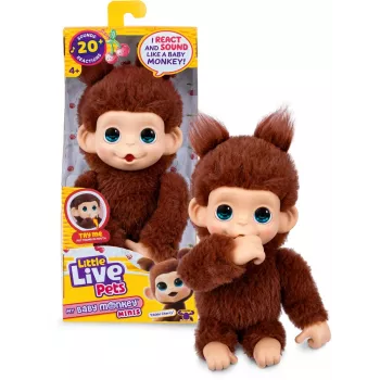 Moose Toys Little Live Pets My Baby Monkey 'Chikki Cherry', chlapec/dievča, 2 rok(ov), so zvukom
