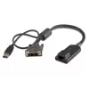 Vertiv Avocent MPUIQ-VMCDV KVM adaptér rozhrania DVI, USB 2.0 čierny