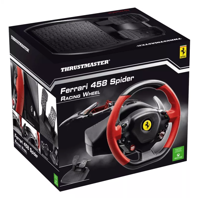 Thrustmaster Ferrari 458 Spider čierny, červený USB volant + pedále Xbox One