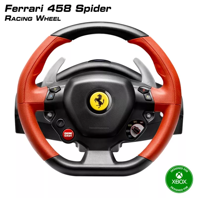 Thrustmaster Ferrari 458 Spider čierny, červený USB volant + pedále Xbox One