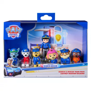 PAW Patrol Search & Rescue tímový balík so 7 zberateľskými figúrkami, vrátane Ryder & 6 šteniatok, hračka pre chlapcov & dievčatá od 3 rokov