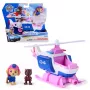 PAW Patrol: Search & Rescue, Skye záchranársky vrtuľník s 2 figúrkami, hrdinský vrtuľník hračka s naťahovacou funkciou, detská hračka pre chlapcov & dievčatá od 3 rokov