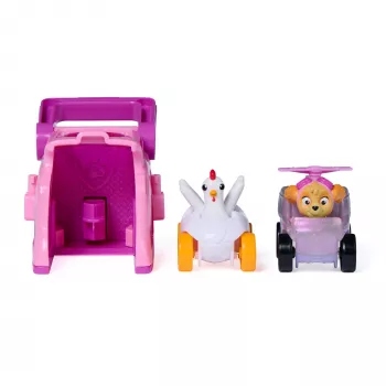 PAW Patrol Skye Pup Squad odpaľovače s Chickaletta vozidlom 2-balík, hračka pre chlapcov a dievčatá od 3 rokov