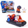 PAW Patrol: Search & Rescue, Zuma Rescue Hovercraft vodné vozidlo s 2 figúrkami, hračková loď s naťahovacou akciou, detská hračka pre chlapcov & dievčatá od 3 rokov