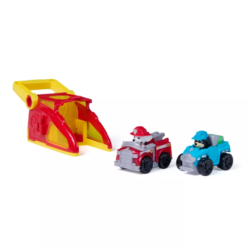 PAW Patrol Marshall Pup Squad odpaľovače s Rexovým vozidlom 2-balík, detská hračka pre chlapcov a dievčatá od 3 rokov