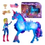 Unicorn Academy, Train & Glow Light-up River jednorožec s Isabel, nápad na veľkonočný darček, bábiky & jednorožec hračka pre dievčatá, obsahuje 3 tréningové doplnky