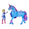 Unicorn Academy, Train & Glow Light-up River jednorožec s Isabel, nápad na veľkonočný darček, bábiky & jednorožec hračka pre dievčatá, obsahuje 3 tréningové doplnky