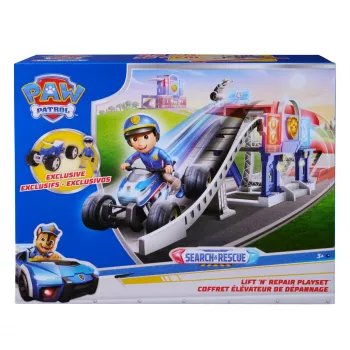 PAW Patrol Search & Rescue Lift 'N' Repair herná súprava s exkluzívnou figúrkou & vozidlom, viac ako 76 cm dlhá, hračka pre chlapcov a dievčatá od 3 rokov