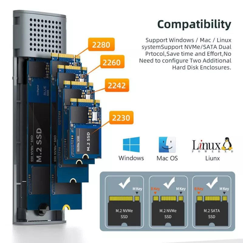 CoreParts MSUB3304 puzdro na pamäťové zariadenie HDD/SSD puzdro čierne
