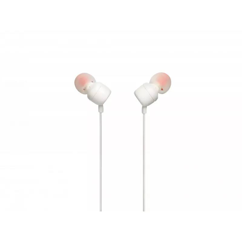 JBL Tune 110 WHITE, káblové, 20 - 20000 Hz, hudba, headset, biela