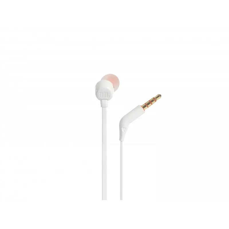 JBL Tune 110 WHITE, káblové, 20 - 20000 Hz, hudba, headset, biela