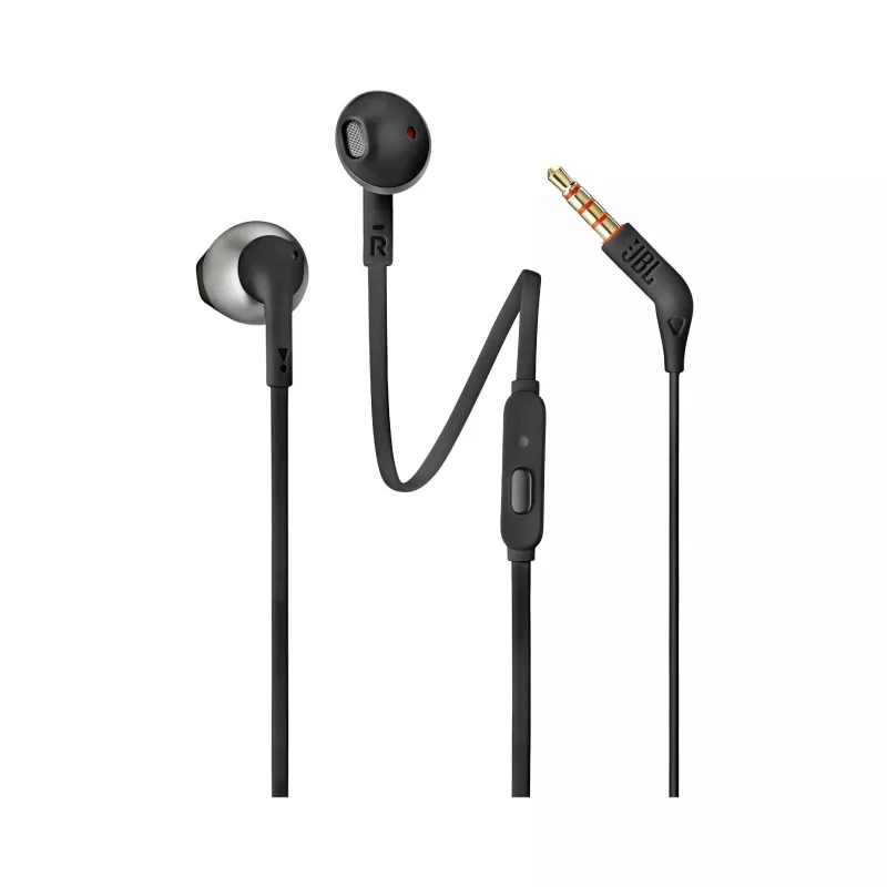 JBL Tune 205 čierna, káblové, 20 - 20000 Hz, hovory/hudba, 14,3 g, headset, čierna