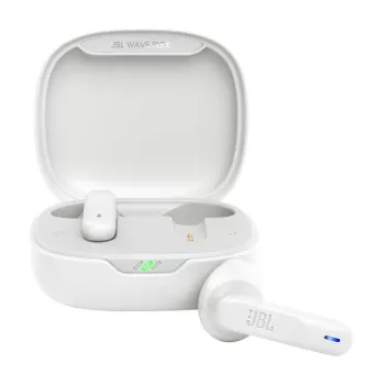 JBL Wave Flex headset True Wireless Stereo (TWS) in-ear hovory/hudba/šport/každodenné použitie Bluetooth biela