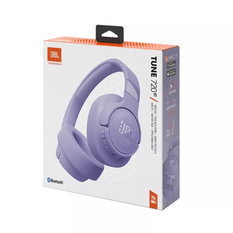 JBL Tune 720BT headset bezdrôtové cez hlavu hovory/hudba Bluetooth fialová
