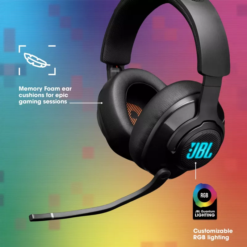 JBL Quantum 400 SCHWARZ, káblové, gaming, 20 - 20000 Hz, 248 g, slúchadlá, čierna
