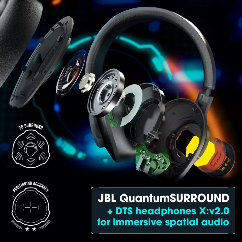 JBL Quantum 400 SCHWARZ, káblové, gaming, 20 - 20000 Hz, 248 g, slúchadlá, čierna