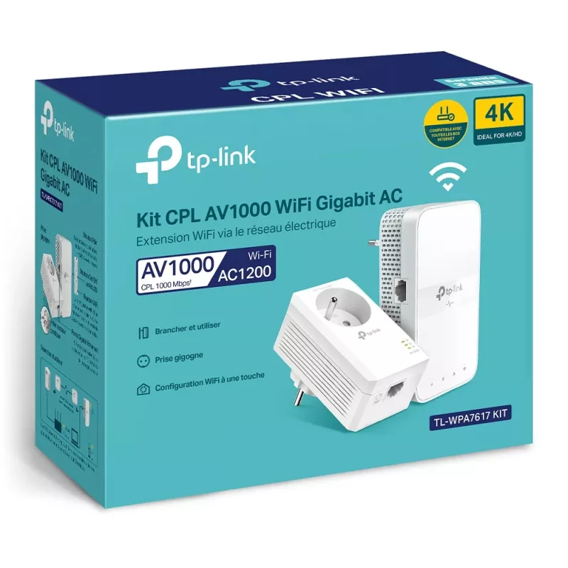 TP-Link TL-WPA7617 KIT 1200 Mbit/s Ethernet LAN Wi-Fi biela 2 ks