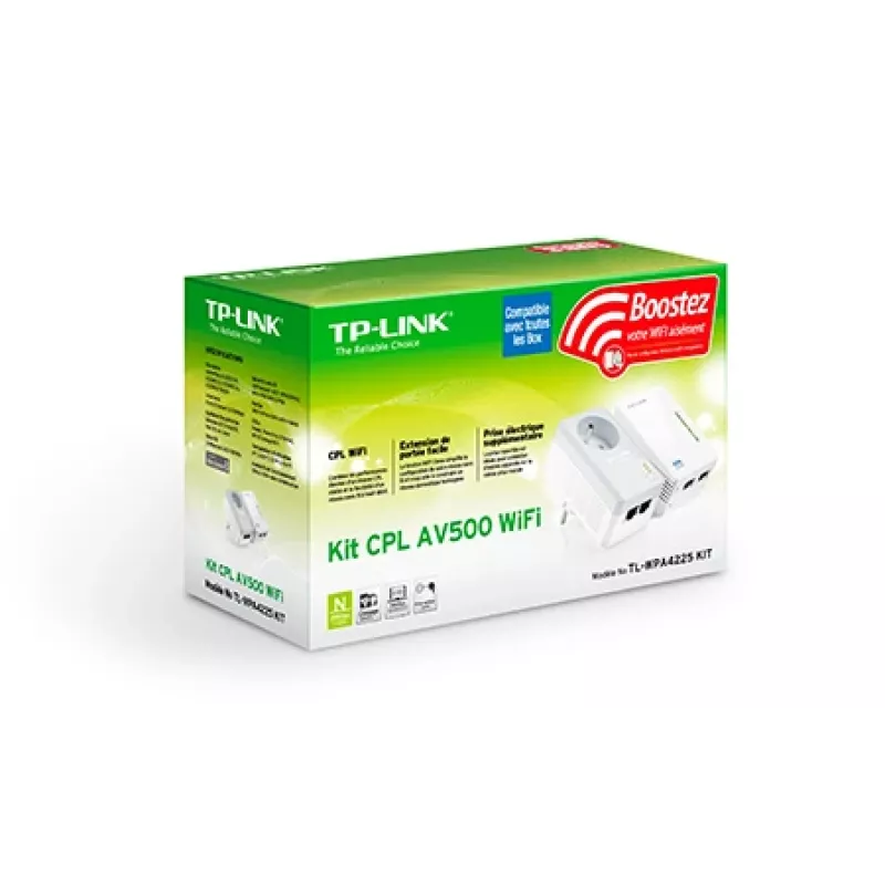 TP-Link TL-WPA4225 KIT PowerLine sieťový adaptér 500 Mbit/s Ethernet LAN Wi-Fi biely 2 kusy