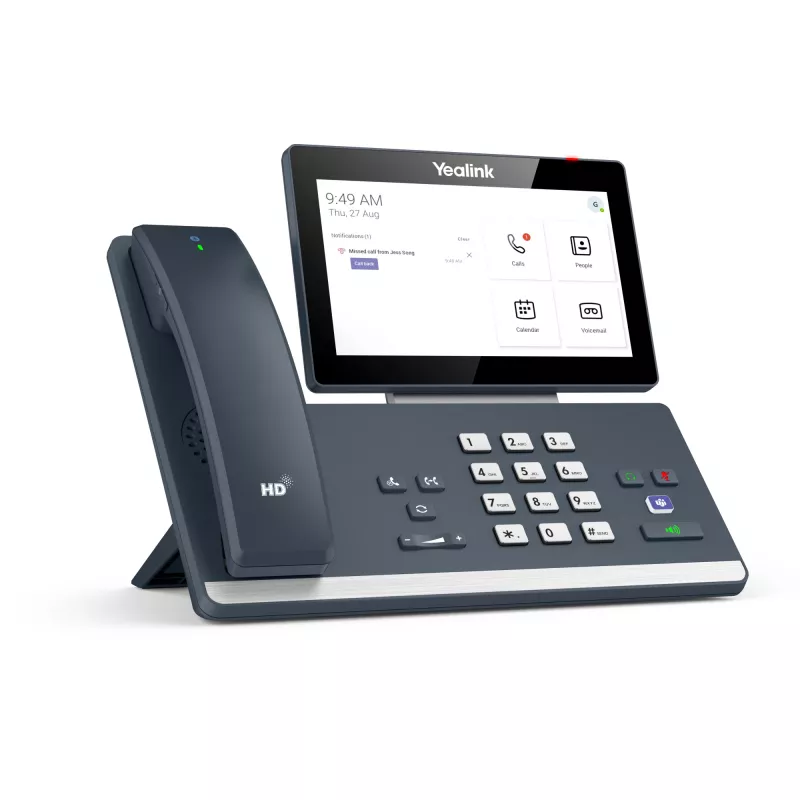 Yealink MP58-WH Microsoft Teams Edition, IP telefón, sivá, bezdrôtová slúchadlová mikrotelefón, stolový, Android, Microsoft Teams