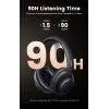 Ugreen HiTune Max5 Headset káblový & bezdrôtový cez hlavu hovory/hudba Bluetooth čierna