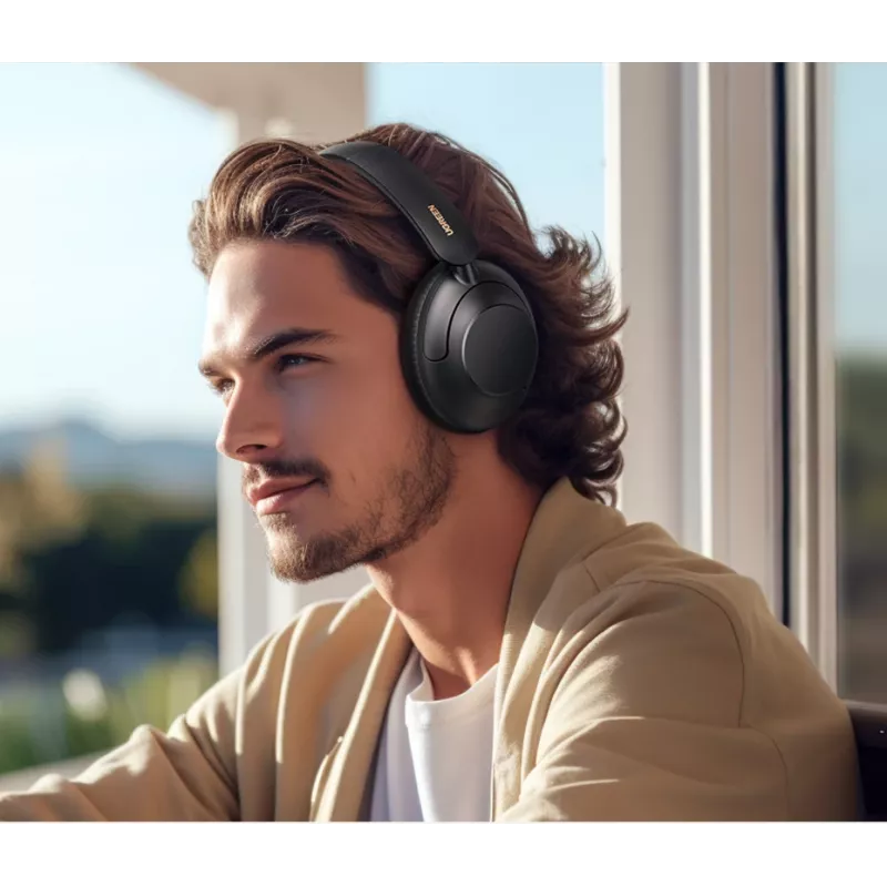 Ugreen HiTune Max5 Headset káblový & bezdrôtový cez hlavu hovory/hudba Bluetooth čierna