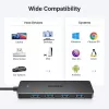 Ugreen USB 3.0 4-PORT HUB USB-A NA 4xUSB dokovacia stanica USB 3.2 Gen 1 (3.1 Gen 1) Type-A