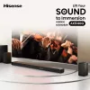 Soundbar Hisense AX5140Q 5.1.4 Dolby Atmos, 600 W RMS, bezdrôtový subwoofer 280 W, čierny