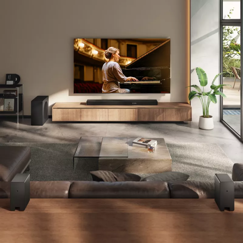 Soundbar Hisense AX5140Q 5.1.4 Dolby Atmos, 600 W RMS, bezdrôtový subwoofer 280 W, čierny