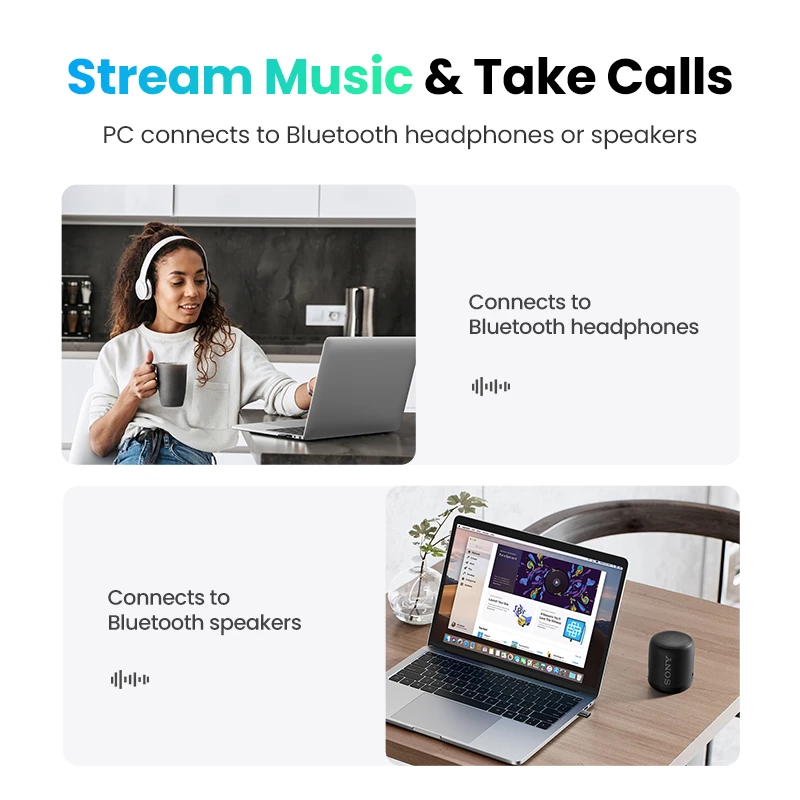 Ugreen 80889 Sieťová karta Bluetooth 20 Mbit/s