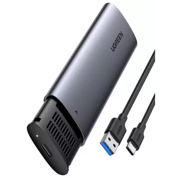 SSD puzdro Ugreen 10903 M.2 čierna sivá 2 TB 5 Gbit/s