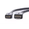HDMI kábel Ugreen 20137 Mini-HDMI konektor samec na HDMI konektor samica čierny zlatý