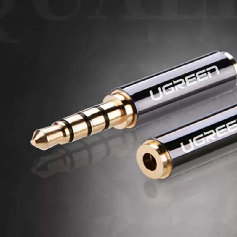 Ugreen Adaptér 2,5 mm (konektor samica) na 3,5 mm (konektor samec) Micro-Jack na Mini-Jack adaptér čierny (20502)