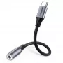 Mobilný telefónny kábel Ugreen 30632 USB-C na 3,5 mm čierny