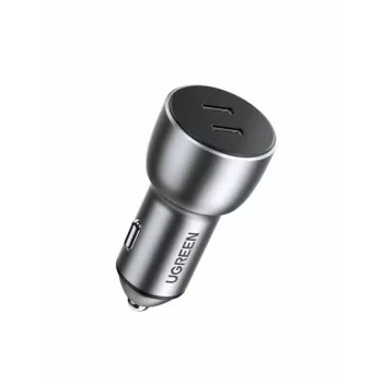 Auto nabíjačka Ugreen 70594 univerzálna sivá 12/24V 2x USB Type-C