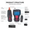 Tester káblov LYNX CS TLCD88 — LCD tester pre Cat3/Cat5E/Cat6 a PoE detekciu