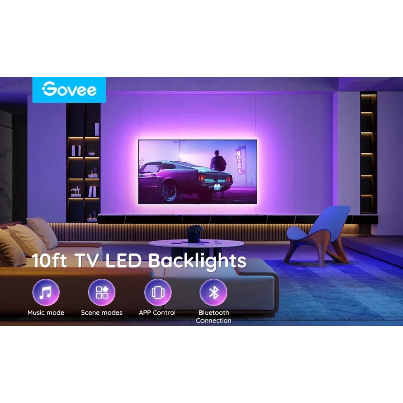 Govee H6178 RGB LED podsvietenie pás pre 46–60 palcové televízory, model H61780A1