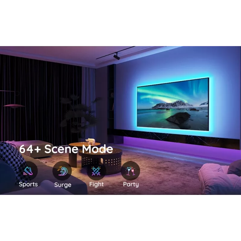 Govee H6178 RGB LED podsvietenie pás pre 46–60 palcové televízory, model H61780A1