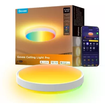 Govee H60A6 smart stropné svietidlo Pro RGBICWW, 38 cm