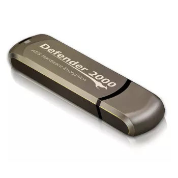 iStorage Kanguru Defender 2000 FIPS 140-2 certifikovaný, 16 GB USB flash disk USB Type-A 2.0 hnedý