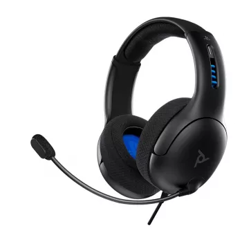 PDP LVL50 headset káblový s hlavovým mostom herný čierny, sivý