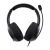 PDP LVL50 headset káblový s hlavovým mostom herný čierny, sivý