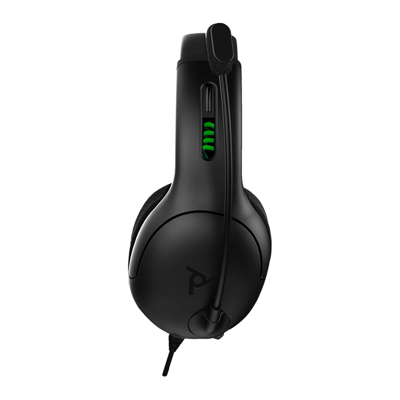 PDP LVL50 headset káblový s hlavovým mostom herný čierny, zelený, sivý