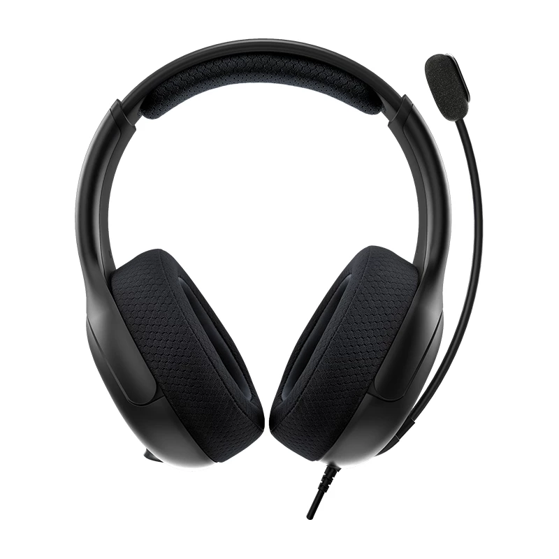 PDP LVL50 headset káblový s hlavovým mostom herný čierny, zelený, sivý
